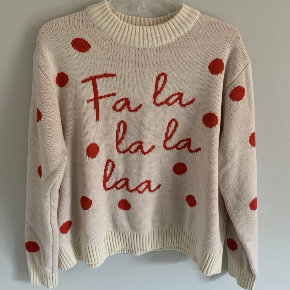 ****Mighty Fine Fa La La Laa Holiday Christmas Sweater Size XL - NEW